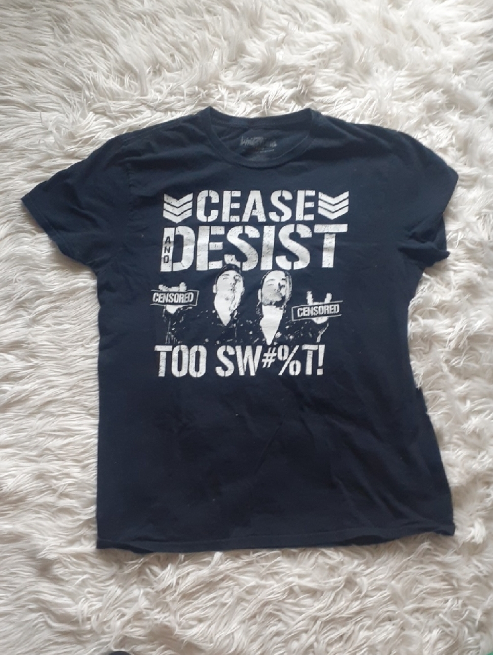 Pro Wrestling Tees The Young Bucks Cease & Desist Black T-Shirt Size Large
